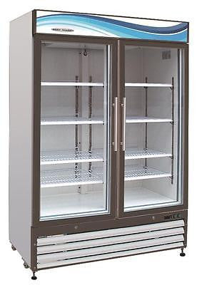 ServWare GR-48 glass door refrigerator merchandiser BRAND NEW 48 cubit feet - BUYREL