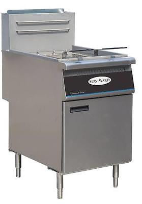 ServWare SGF-5 80 lb gas fryer BRAND NEW 1 year warranty - BUYREL