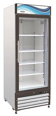 ServWare GR-23 glass door refrigerator merchandiser BRAND NEW 23 cubit feet - BUYREL