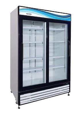 ServWare GR-48S glass door refrigerator merchandiser BRAND NEW 48 cubit feet - BUYREL