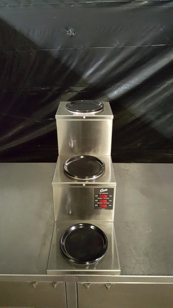 Used-Wilbur Curtis AW-3SR-10 Decanter 3 Station Step-Up Warmer-BUYREL