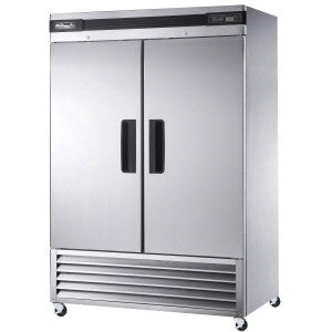 BSF49-2 Solid Doors Stainless Freezer, Bottom Mounted-buyREL