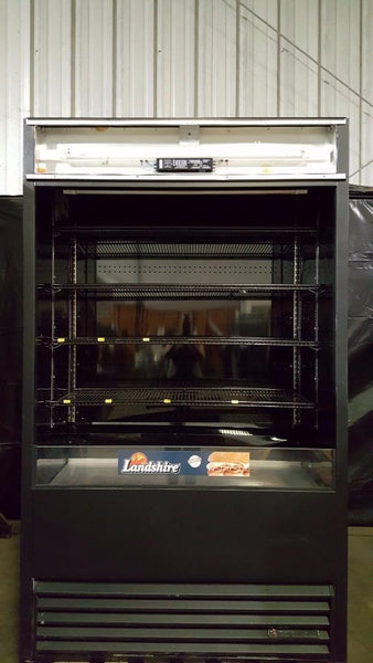 Used-True TAC-48 Black Vertical Air Curtain Refrigerated Merchandiser-BUYREL