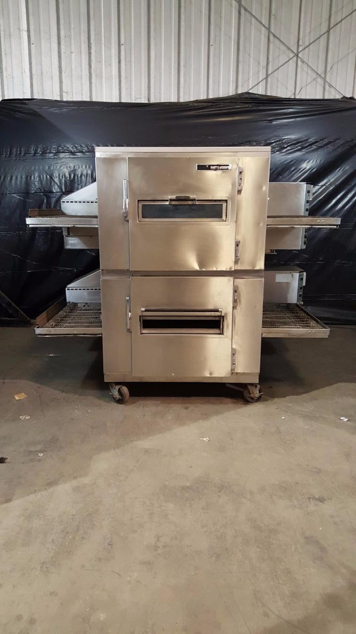 Used-Lincoln 1202 Double Stack Electric Conveyor Ovens-BUYREL