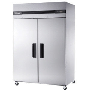 BSF49T-2 Solid Doors Stainless Freezer, Top Mounted-buyREL