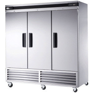 BASR3-3 Solid Doors Stainless Refrigerator, Bottom Mounted-buyREL