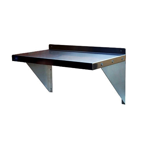 WS1436-Wall Shelf, 430 Stainless Steel, with Mounting Brackets-buyREL