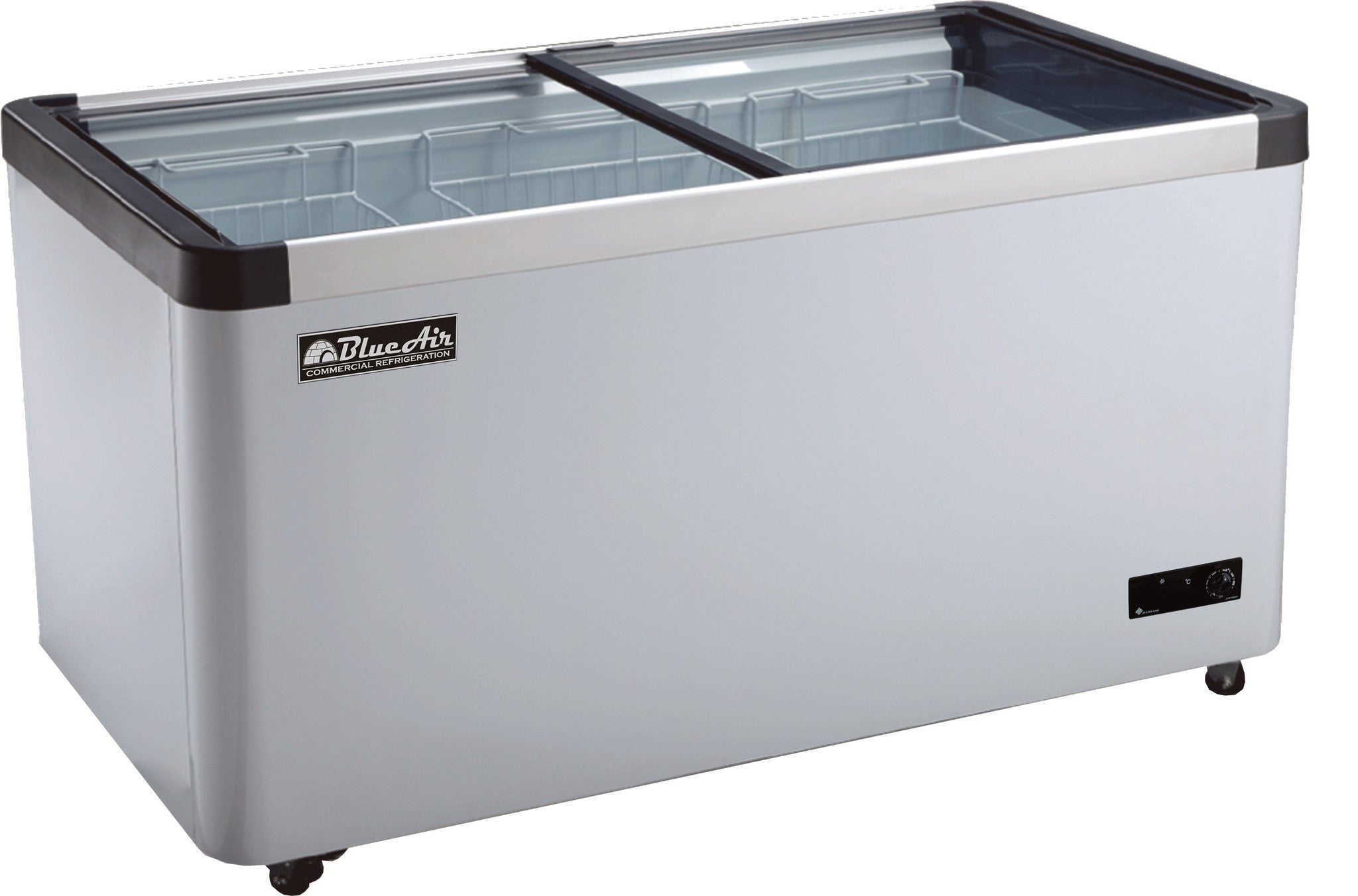 BACF11-11 CuFt. 2 Sliding Glass Door Flat Top Ice Cream Freezer-buyREL