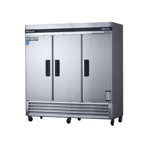 BASF3-3 Solid Doors Stainless Freezer, Bottom Mounted-buyREL