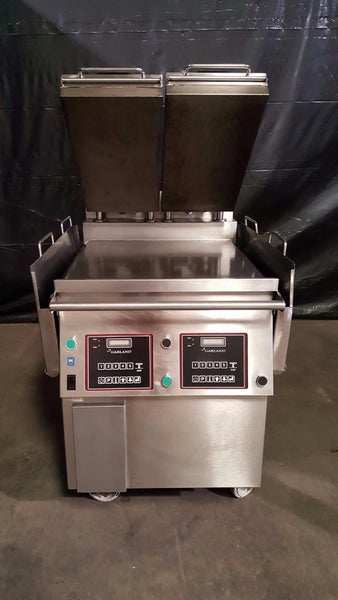 Used-Garland XE24 24" Electric Griddle, Dual Sided w/ Two Clamshells-BUYREL