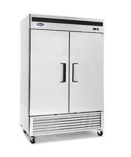 New-Atosa MBF8504 Three Door Stainless Steel Reach-In Freezer, Bottom Mount-buyREL