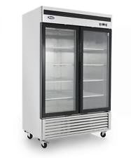 NEW-Atosa MCF8703 Two Glass Door Freezer, Bottom Mount Compressor-buyREL