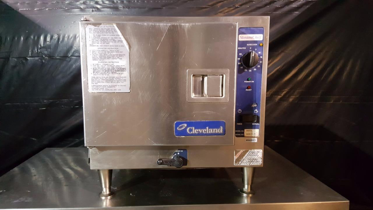 Used-Cleveland 22CET3 SteamChef 3 Pan Electric Countertop Steamer-buyREL