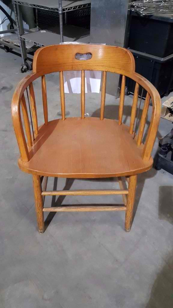 Used-Set of 27 Wide Back Wooden Chairs-buyREL