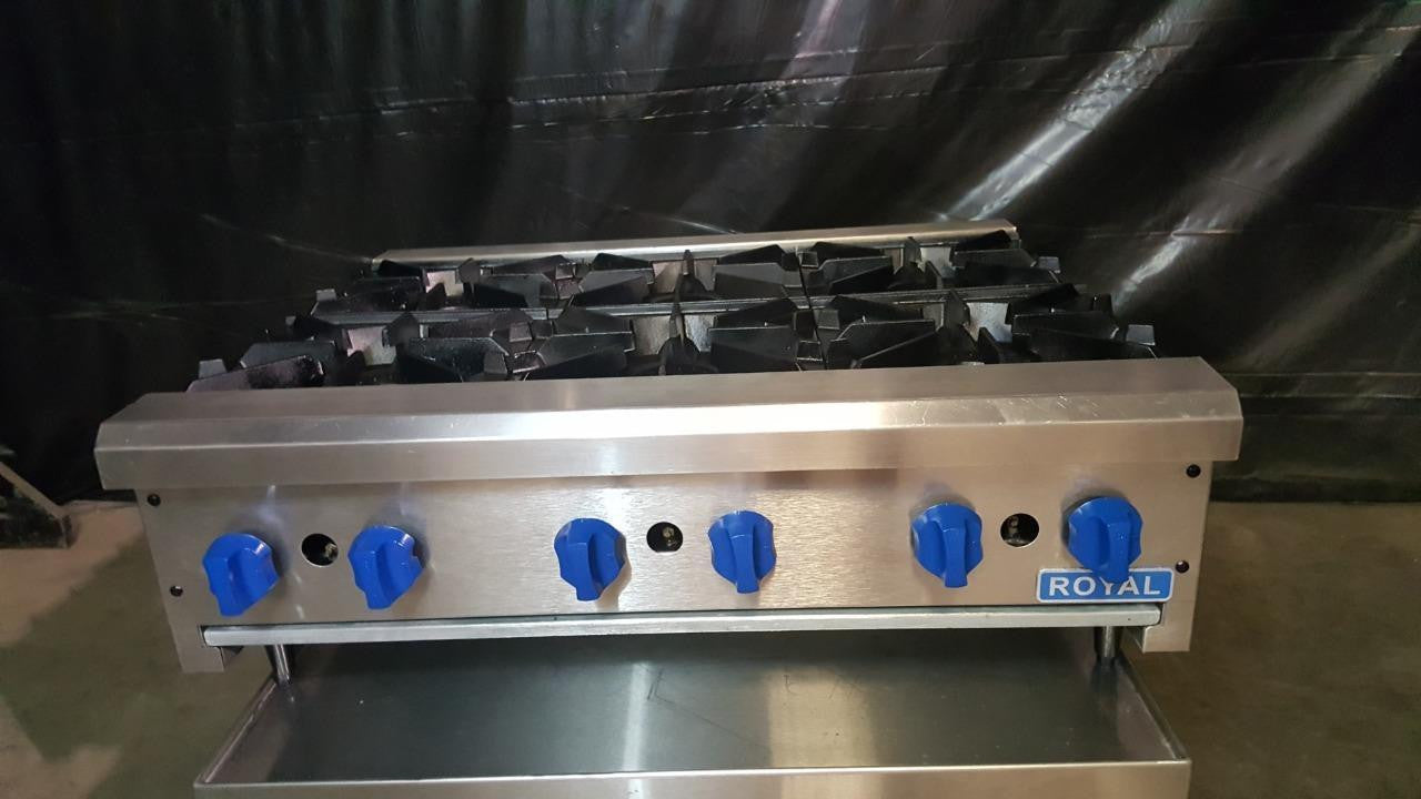 Used-Royal RHP-36-6 Six Burner Natural Gas Hot Plate-buyREL