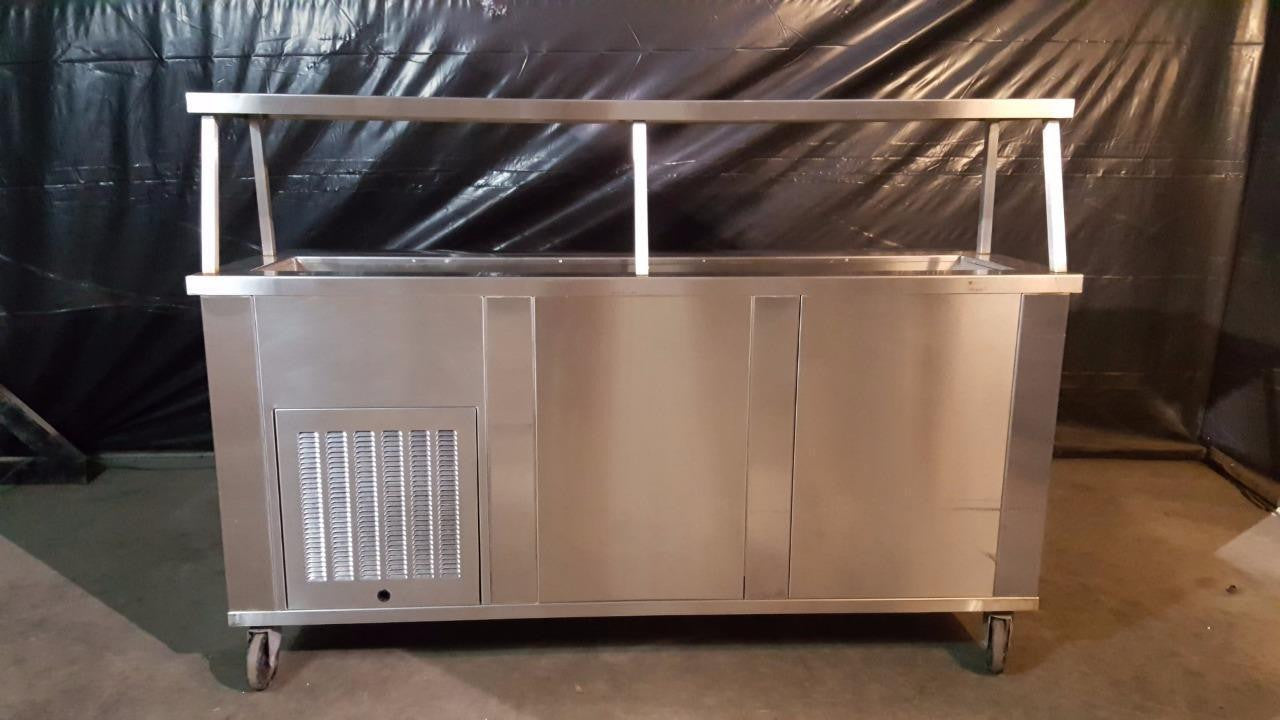 Used- Piper Servolift 3-CMSL 72" Refrigerated Slimline Cold Food Bar-buyREL