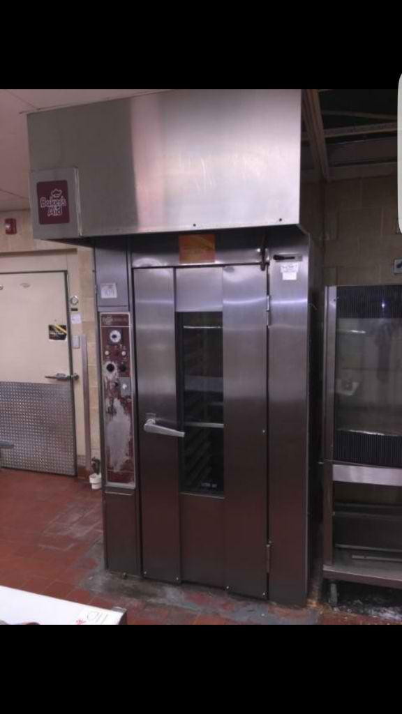 Used-Bakers Aid Baro SL Slim Line Single Door Natural Gas Rotating Rack Oven-buyREL