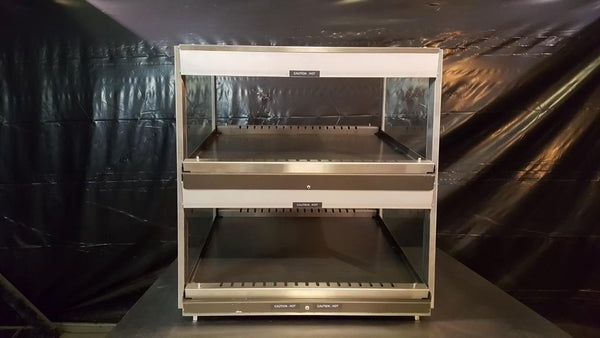 Used-Hatco GRSDS-24D Glo-Ray 24" Slanted Double Shelf Display Warmer-buyREL