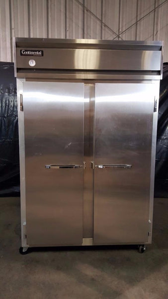 Used-Continental Refrigerator 2R 52" Solid Door Reach-In Cooler-buyREL