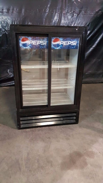 Used-Beverage Air MT15-54 Sliding Glass Door Drink Cooler-buyREL