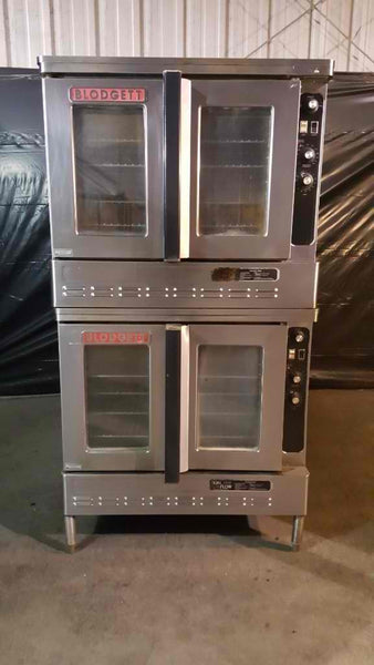 Used-Blodgett DFG 100 Double Stack Gas Full Size Convection Ovens-buyREL