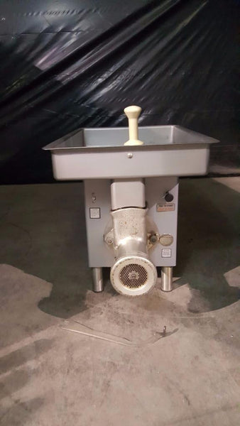 Used-Hobart 4732-18 #32 Meat Grinder with Feed Pan, 3 HP-buyREL