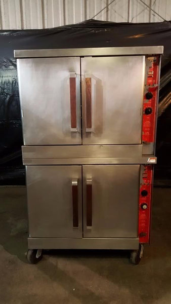 Used-Vulcan GC04S Double Stack Gas Convection Oven-buyREL