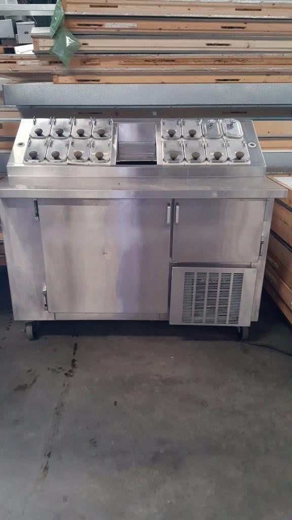 Used-Norlake ZR122SMS/0-2DQ Stainless Steel Toppings Cabinet, 16 Toppings-buyREL